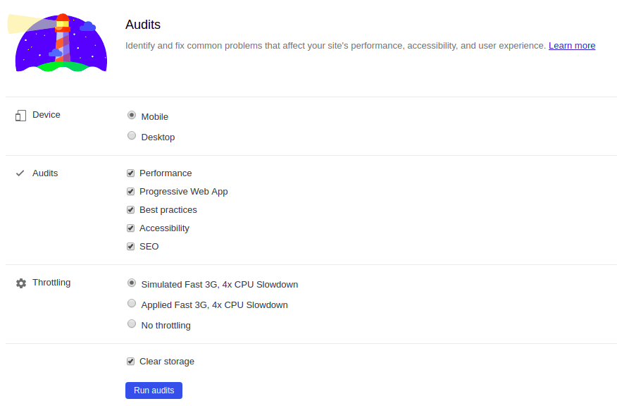 Configurando o audits