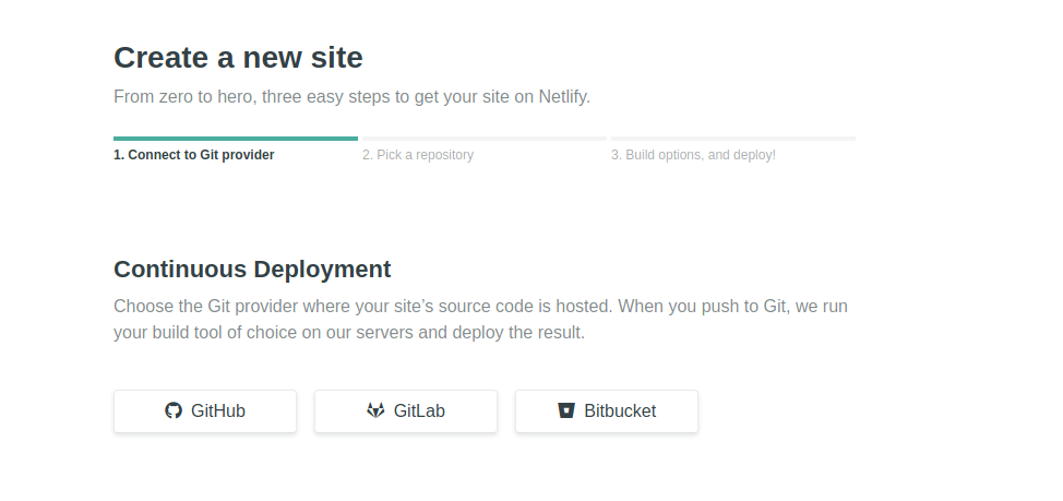 Parte 1 para o deploy do site